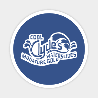 Cool Clyde's WHITE logo Magnet